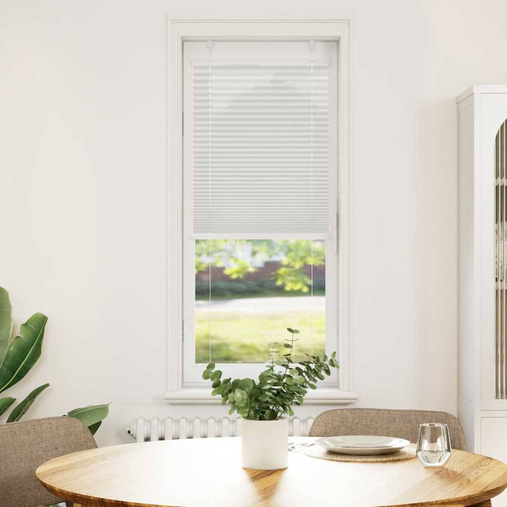 vidaXL Plissee Hellgrau 45x100 cm Stoffbreite 44,4 cm Polyester