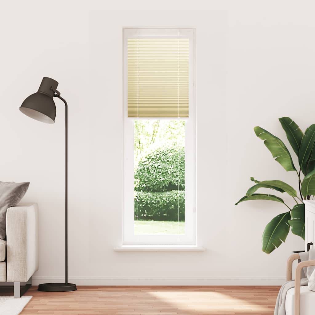 vidaXL Plissee Creme 65x200 cm Stoffbreite 64,4 cm Polyester