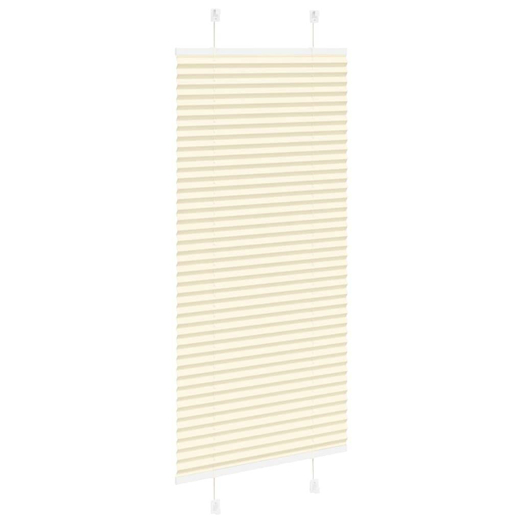 vidaXL Plissee Creme 60x150 cm Stoffbreite 59,4 cm Polyester