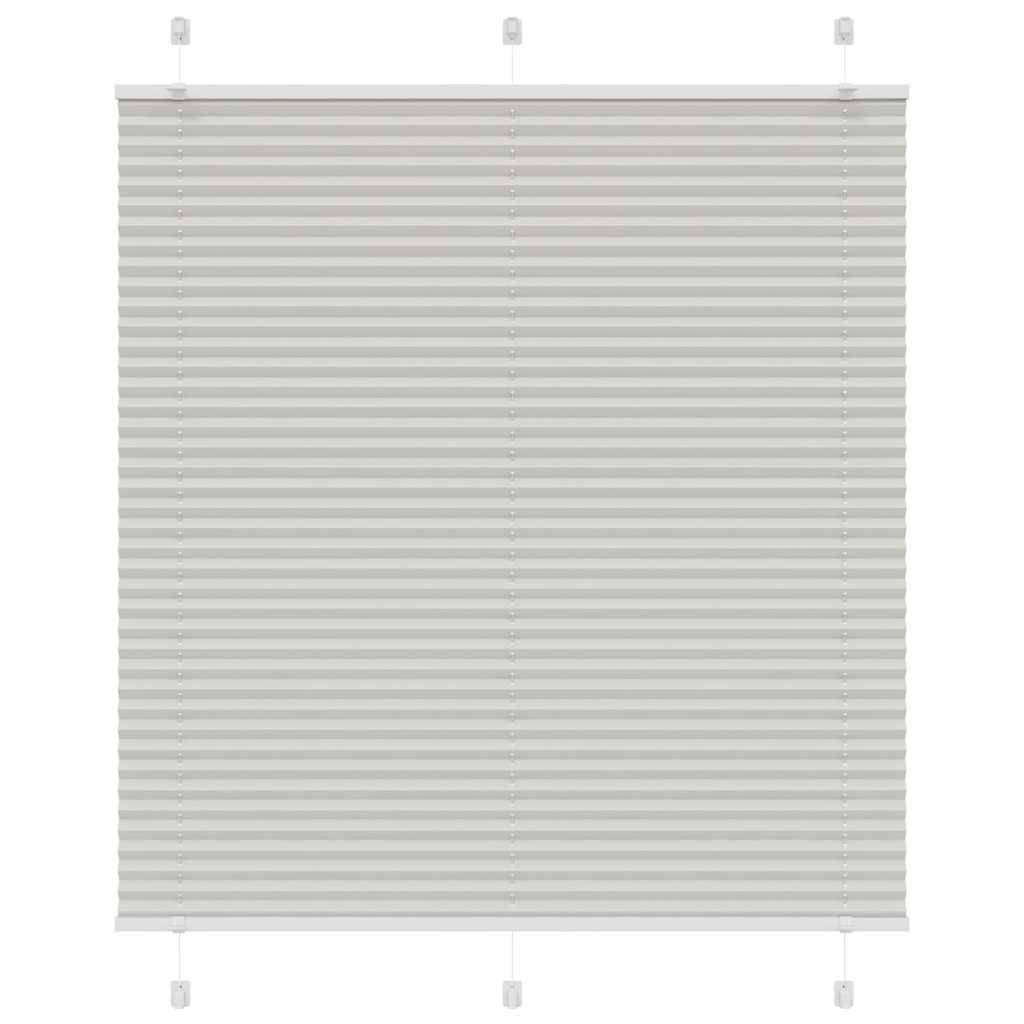 vidaXL Plissee Hellgrau 115x150 cm Stoffbreite 114,4 cm Polyester