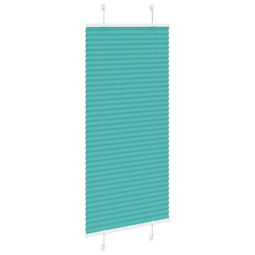 vidaXL Plissee Petrolgrün 60x100 cm Stoffbreite 59,4 cm Polyester