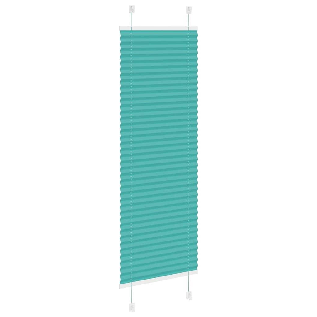 vidaXL Plissee Petrolgrün 50x100 cm Stoffbreite 49,4 cm Polyester