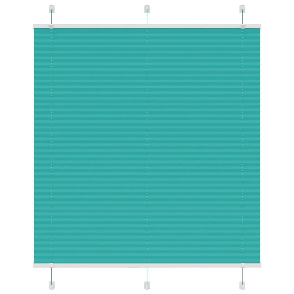 vidaXL Plissee Petrolgrün 120x150 cm Stoffbreite 119,4 cm Polyester