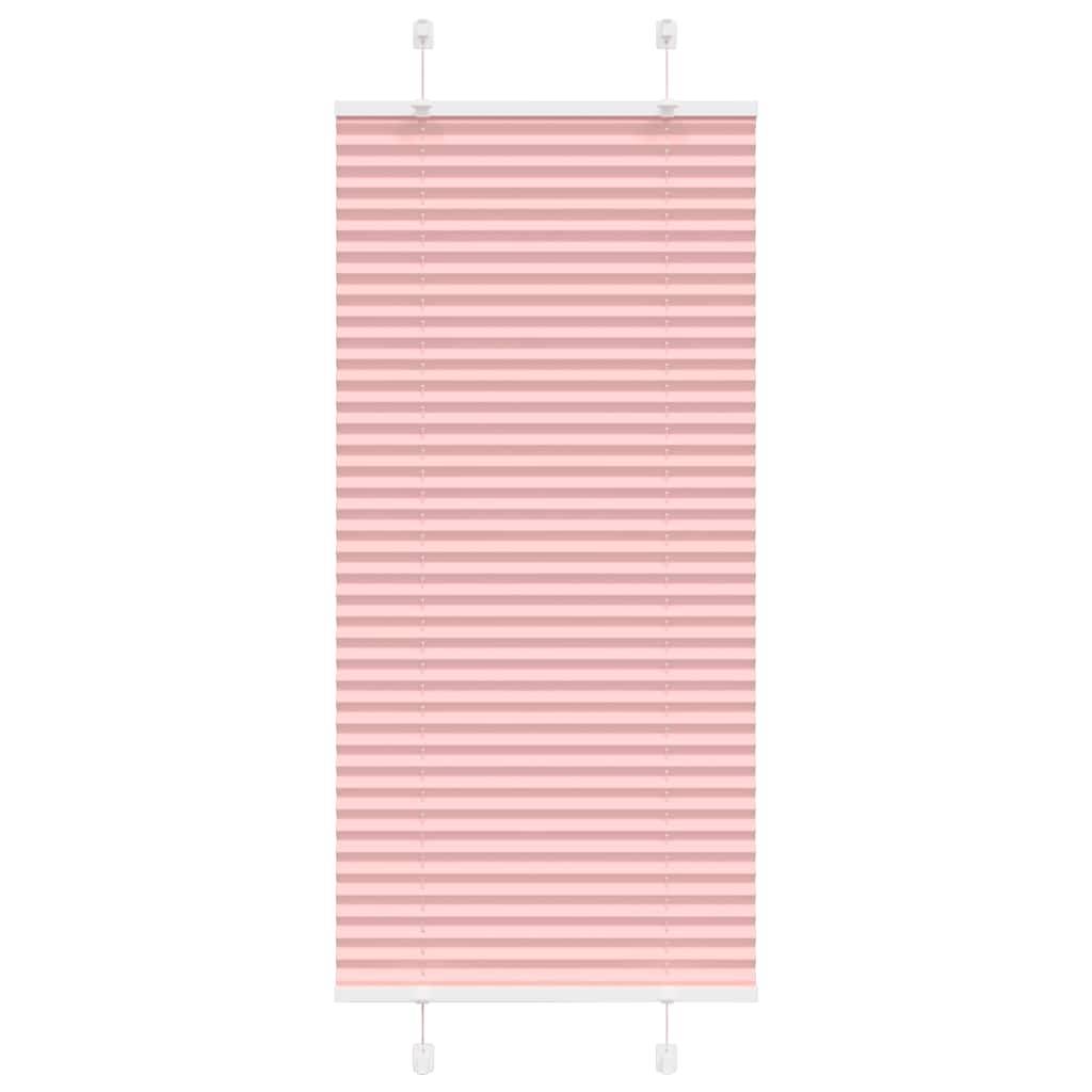 vidaXL Plissee Rosa 60x100 cm Stoffbreite 59,4 cm Polyester