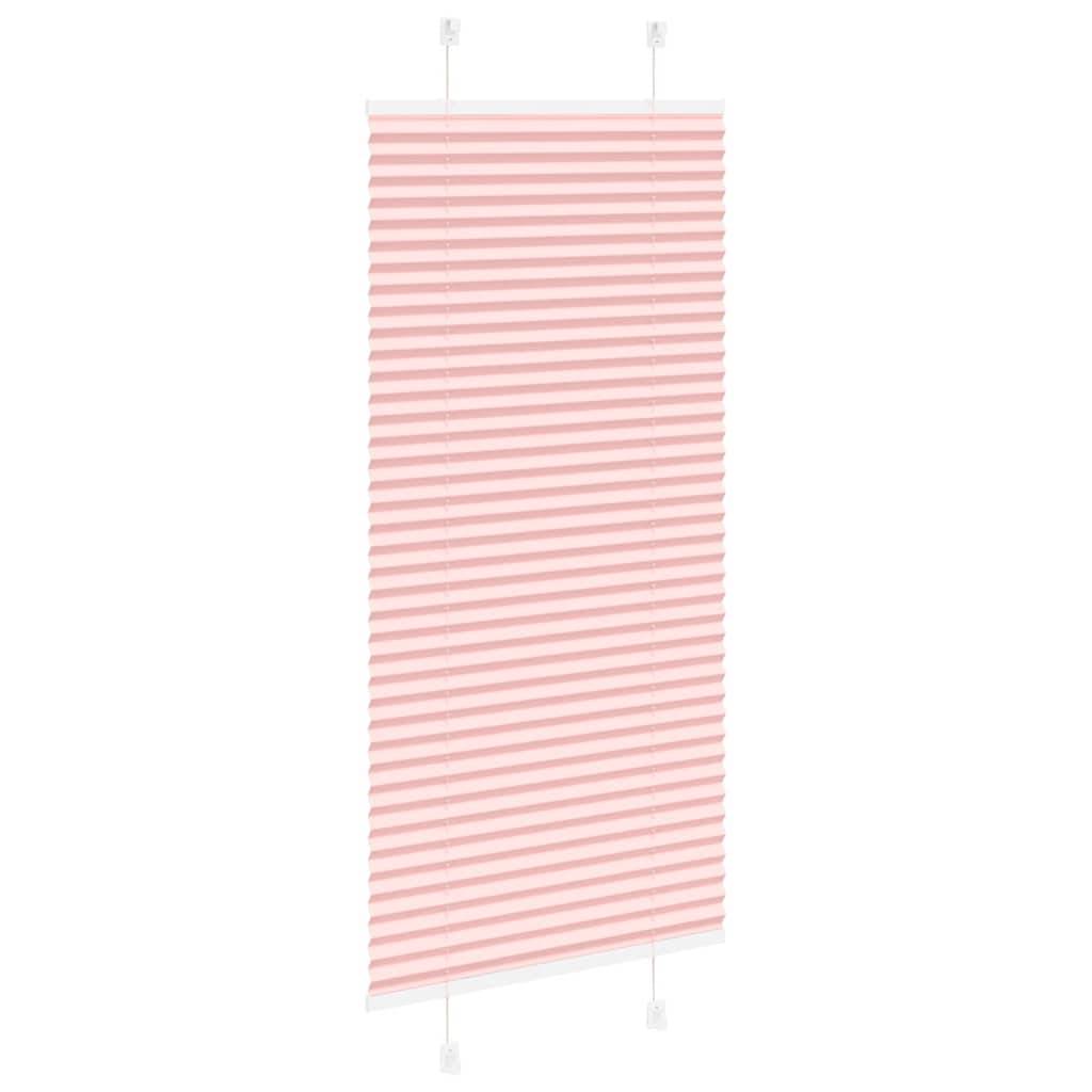 vidaXL Plissee Rosa 55x100 cm Stoffbreite 54,4 cm Polyester