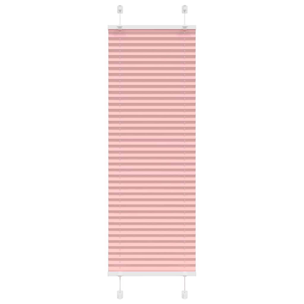 vidaXL Plissee Rosa 45x100 cm Stoffbreite 44,4 cm Polyester