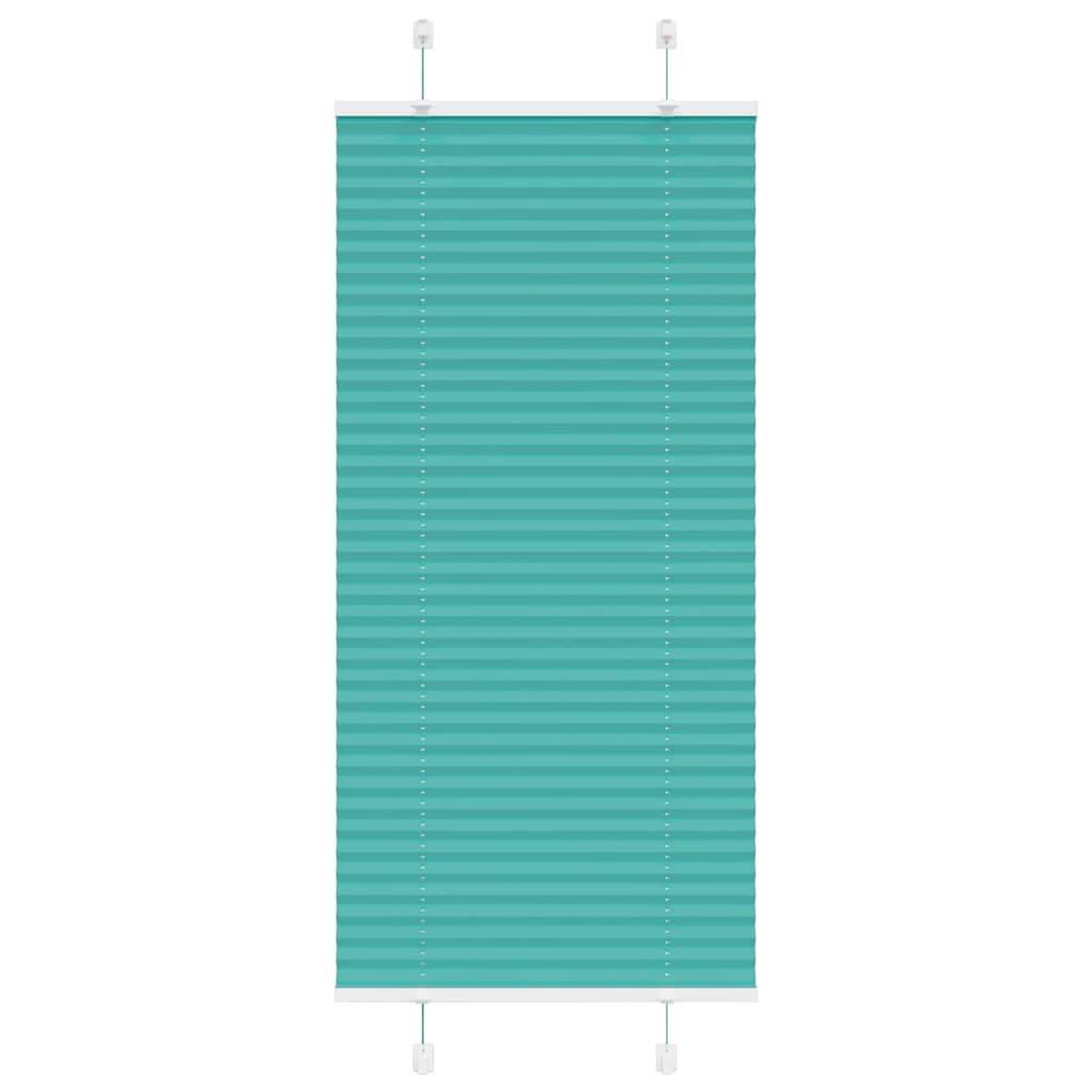 vidaXL Plissee Petrolgrün 60x100 cm Stoffbreite 59,4 cm Polyester
