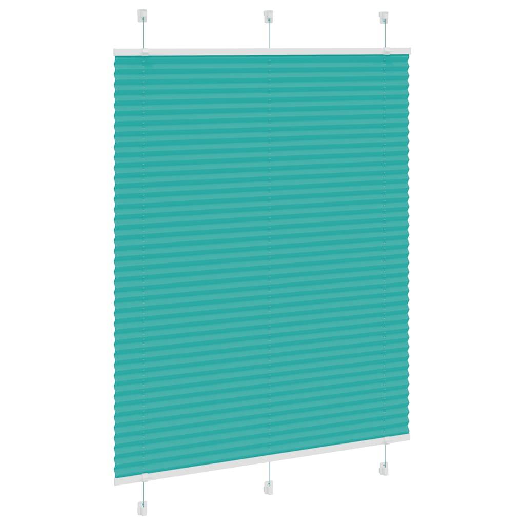 vidaXL Plissee Petrolgrün 105x150 cm Stoffbreite 104,4 cm Polyester