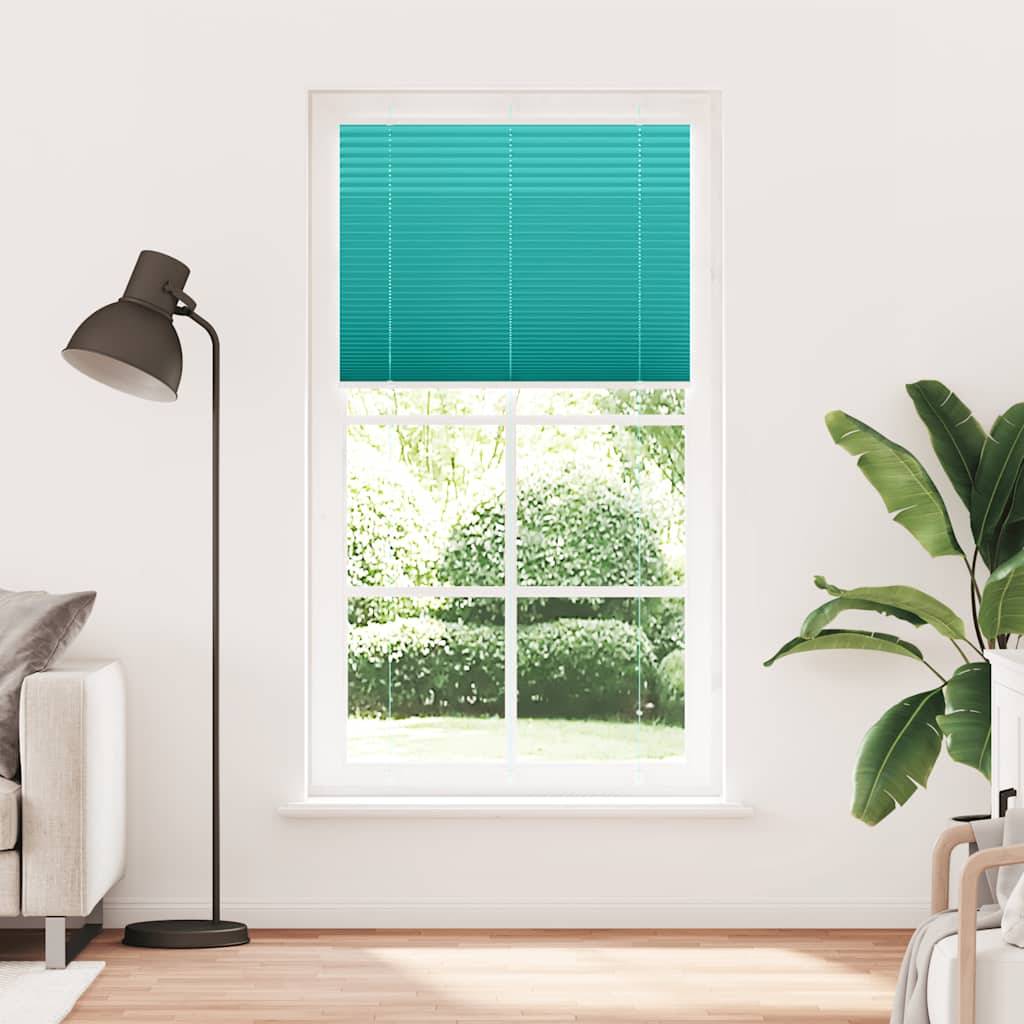 vidaXL Plissee Petrolgrün 105x200 cm Stoffbreite 104,4 cm Polyester