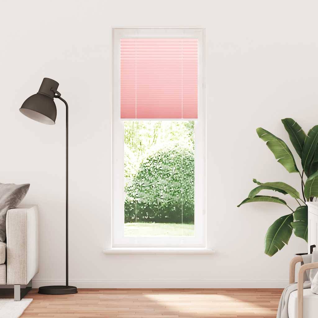 vidaXL Plissee Rosa 75x200 cm Stoffbreite 74,4 cm Polyester