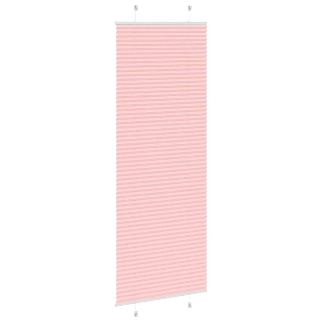vidaXL Plissee Rosa 75x200 cm Stoffbreite 74,4 cm Polyester