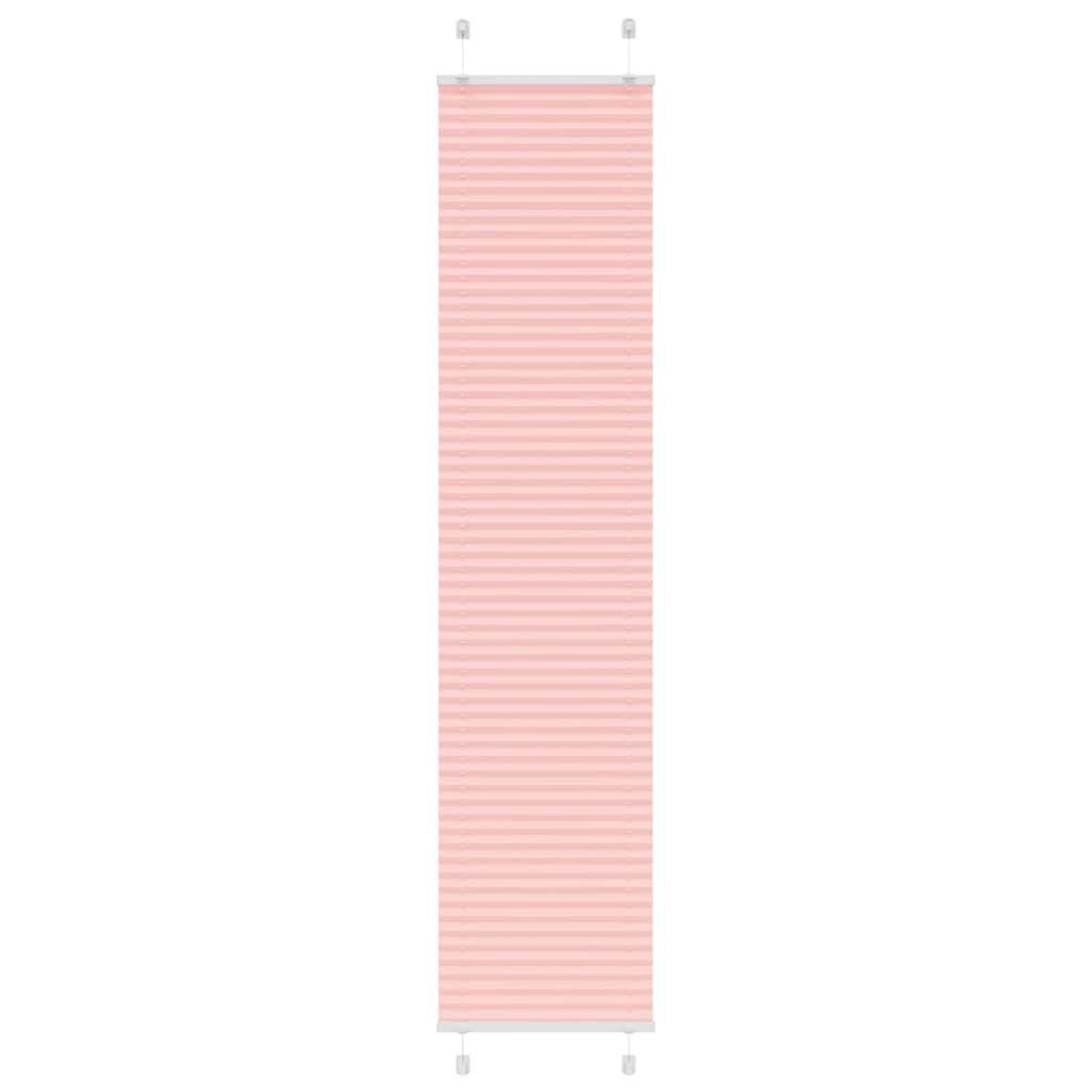 vidaXL Plissee Rosa 50x200 cm Stoffbreite 49,4 cm Polyester