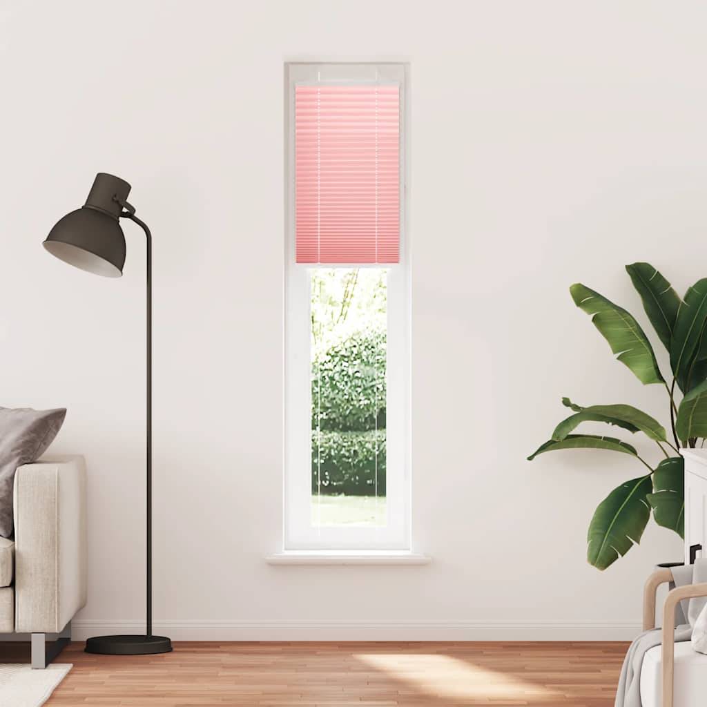 vidaXL Plissee Rosa 50x200 cm Stoffbreite 49,4 cm Polyester