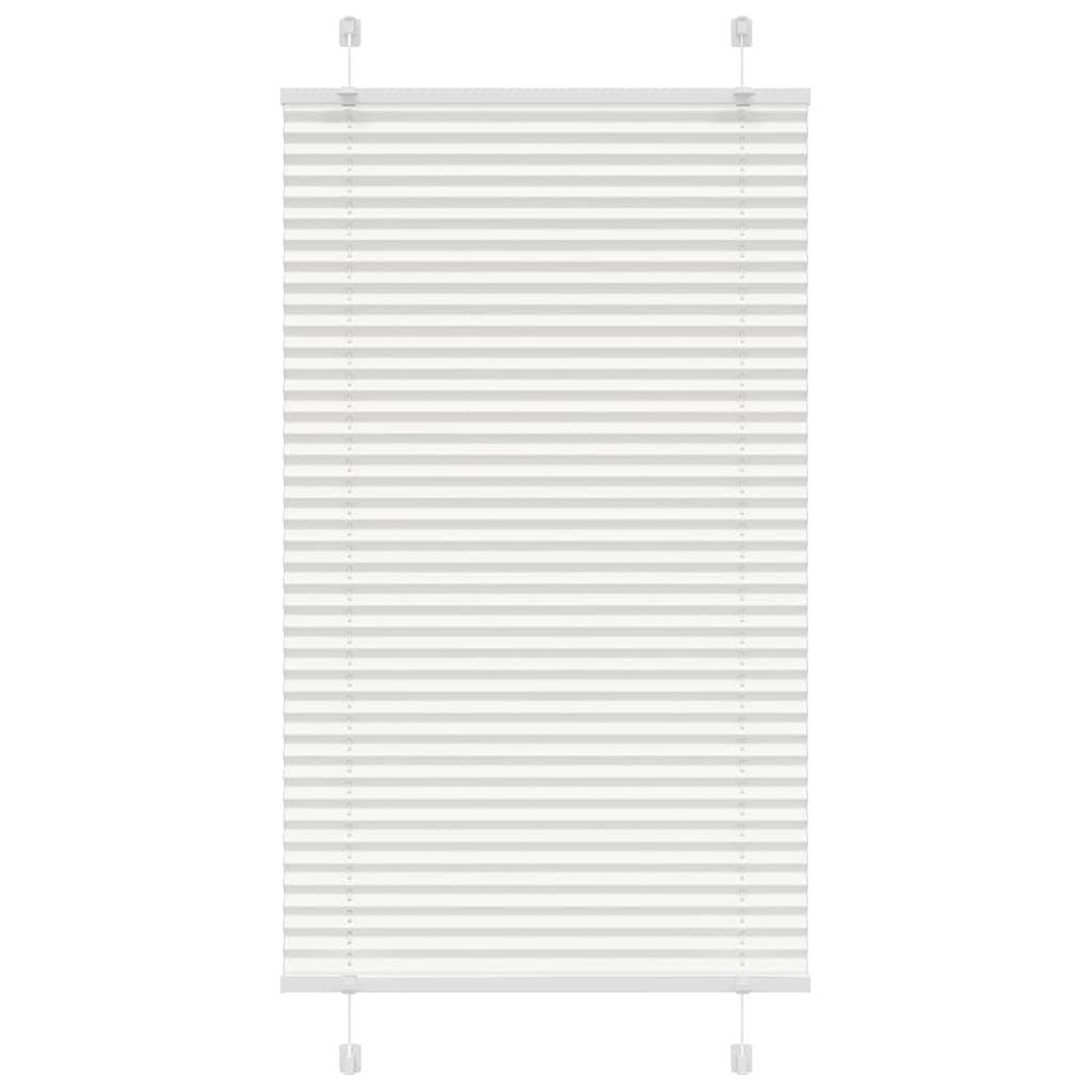 vidaXL Plissee Weiß 75x150 cm Stoffbreite 74,4 cm Polyester