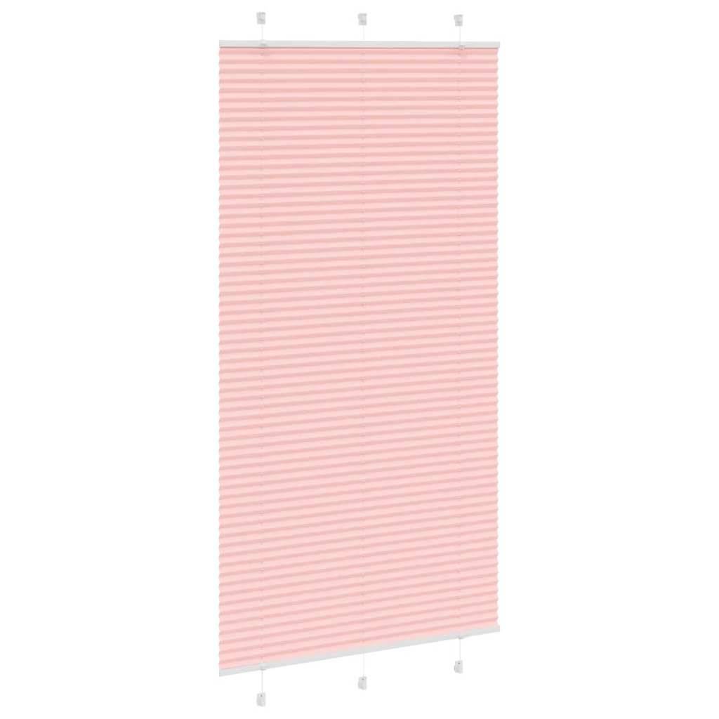 vidaXL Plissee Rosa 110x200 cm Stoffbreite 109,4 cm Polyester