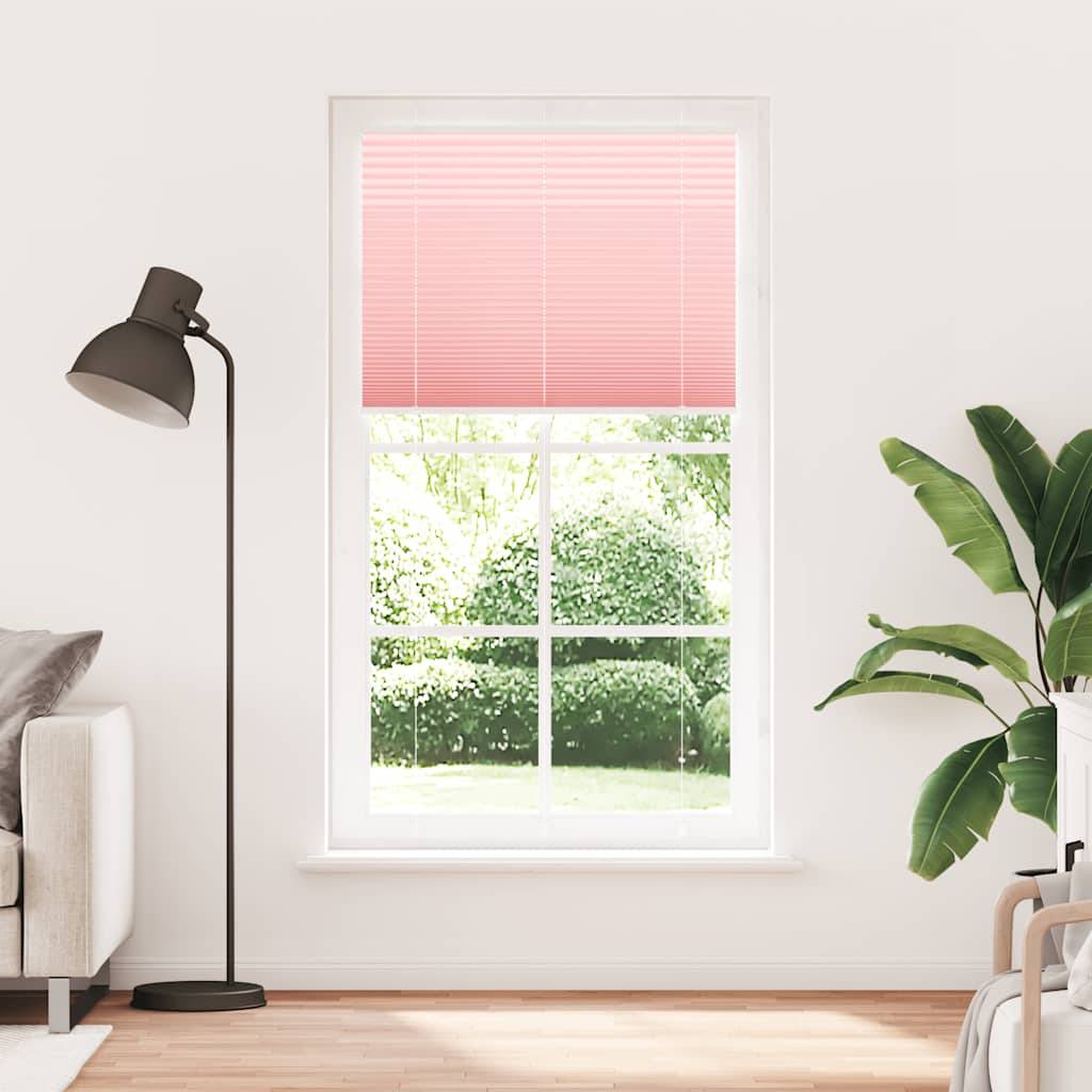 vidaXL Plissee Rosa 110x200 cm Stoffbreite 109,4 cm Polyester