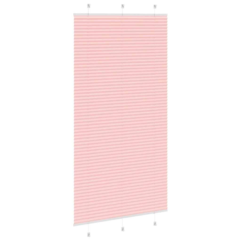 vidaXL Plissee Rosa 110x200 cm Stoffbreite 109,4 cm Polyester
