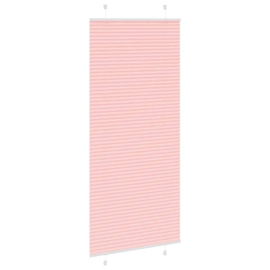 vidaXL Plissee Rosa 90x200 cm Stoffbreite 89,4 cm Polyester