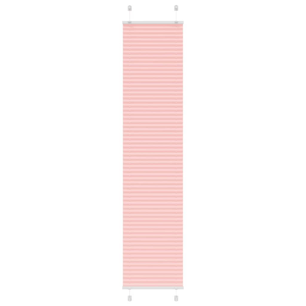 vidaXL Plissee Rosa 40x200 cm Stoffbreite 39,4 cm Polyester