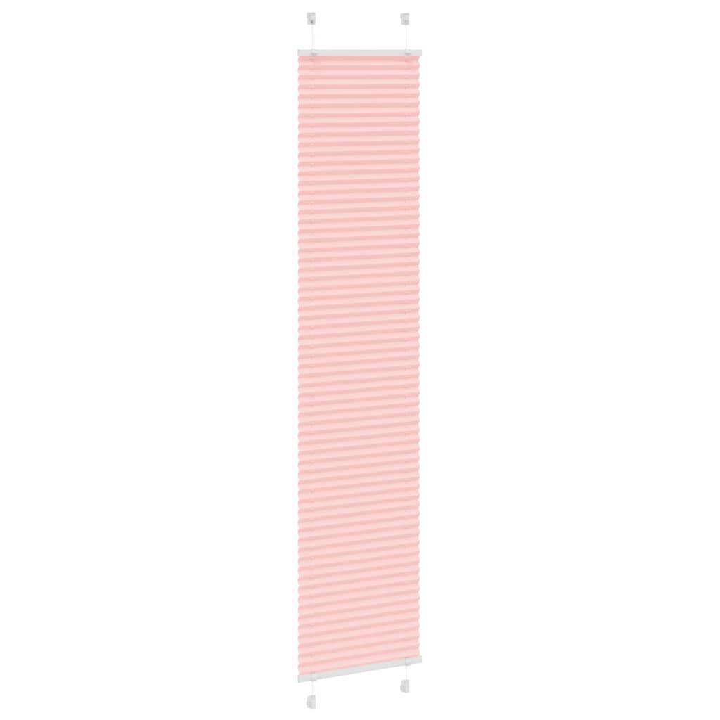 vidaXL Plissee Rosa 50x200 cm Stoffbreite 49,4 cm Polyester