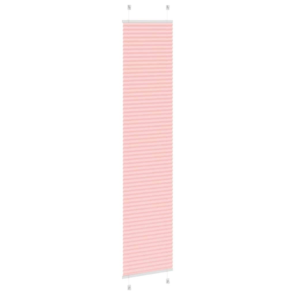vidaXL Plissee Rosa 40x200 cm Stoffbreite 39,4 cm Polyester