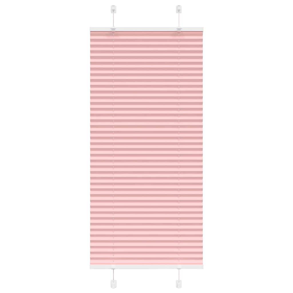 vidaXL Plissee Rosa 65x150 cm Stoffbreite 64,4 cm Polyester