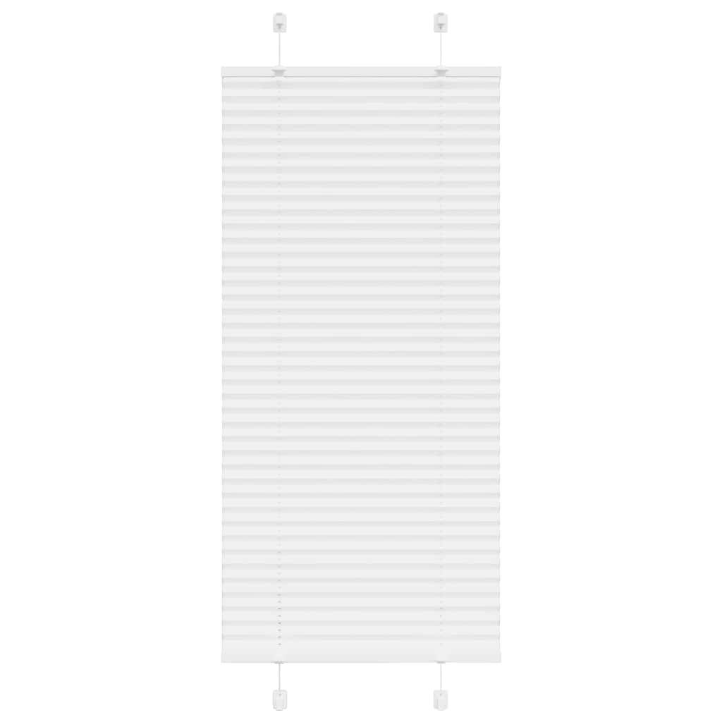 vidaXL Plissee Weiß 60x100 cm Stoffbreite 59,4 cm Polyester