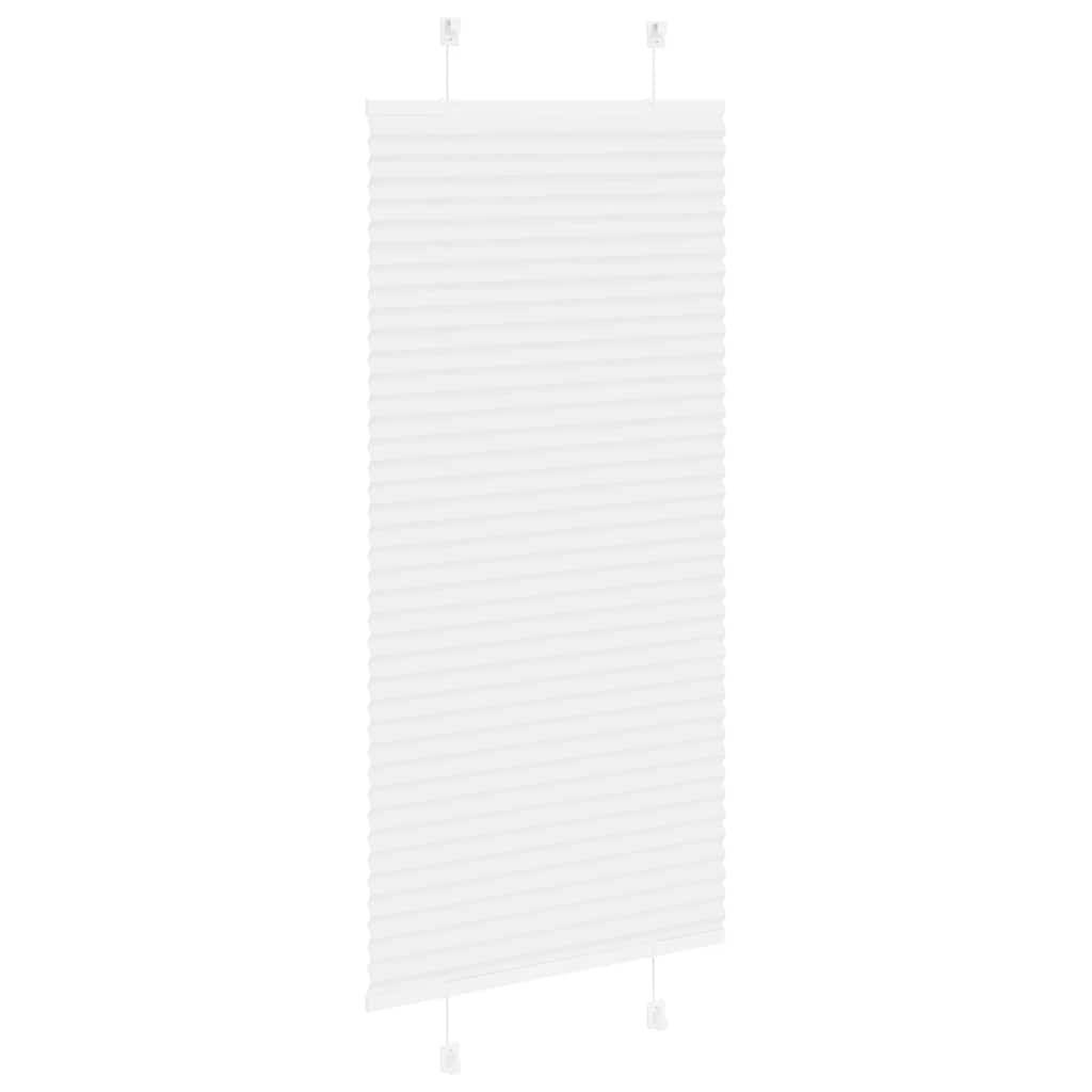 vidaXL Plissee Weiß 60x100 cm Stoffbreite 59,4 cm Polyester