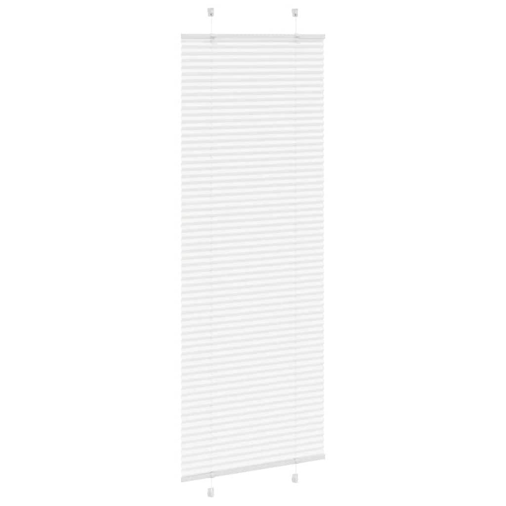vidaXL Plissee Weiß 75x200 cm Stoffbreite 74,4 cm Polyester