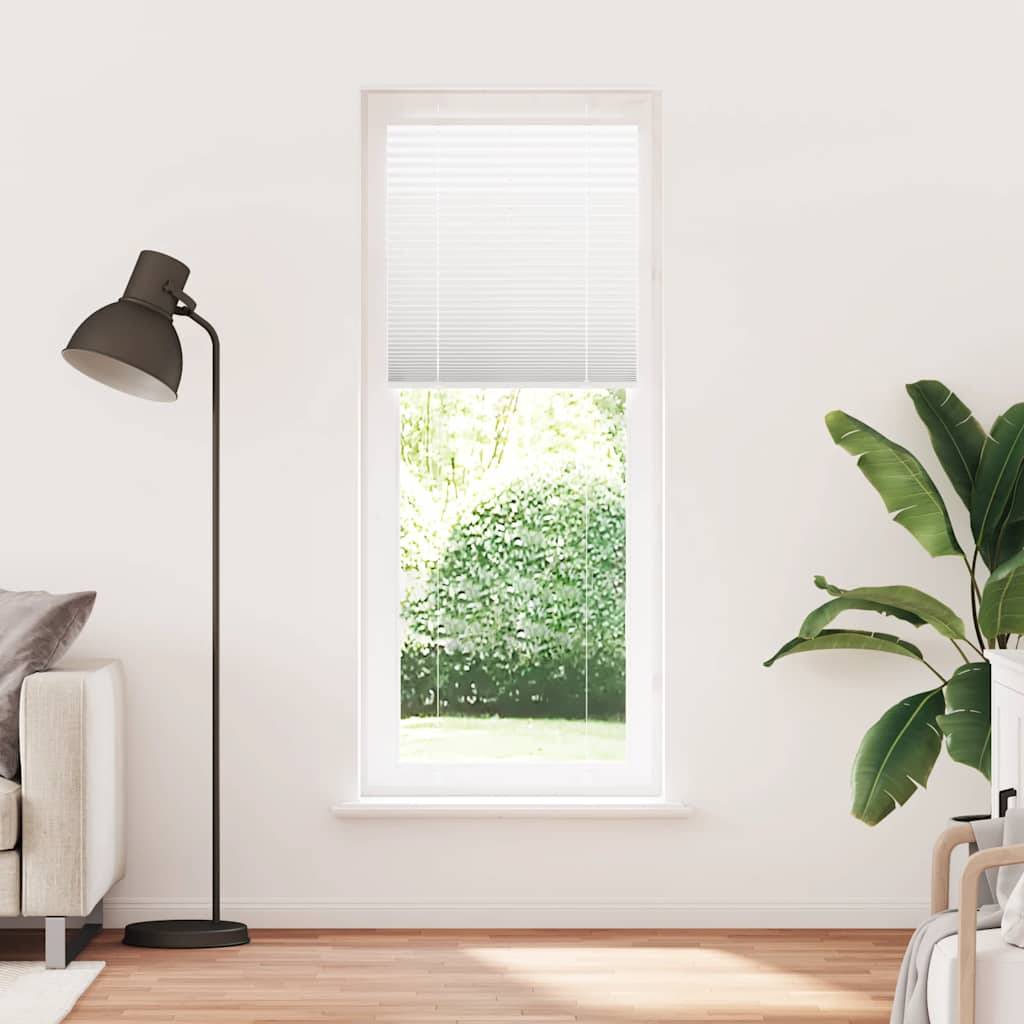 vidaXL Plissee Weiß 75x200 cm Stoffbreite 74,4 cm Polyester