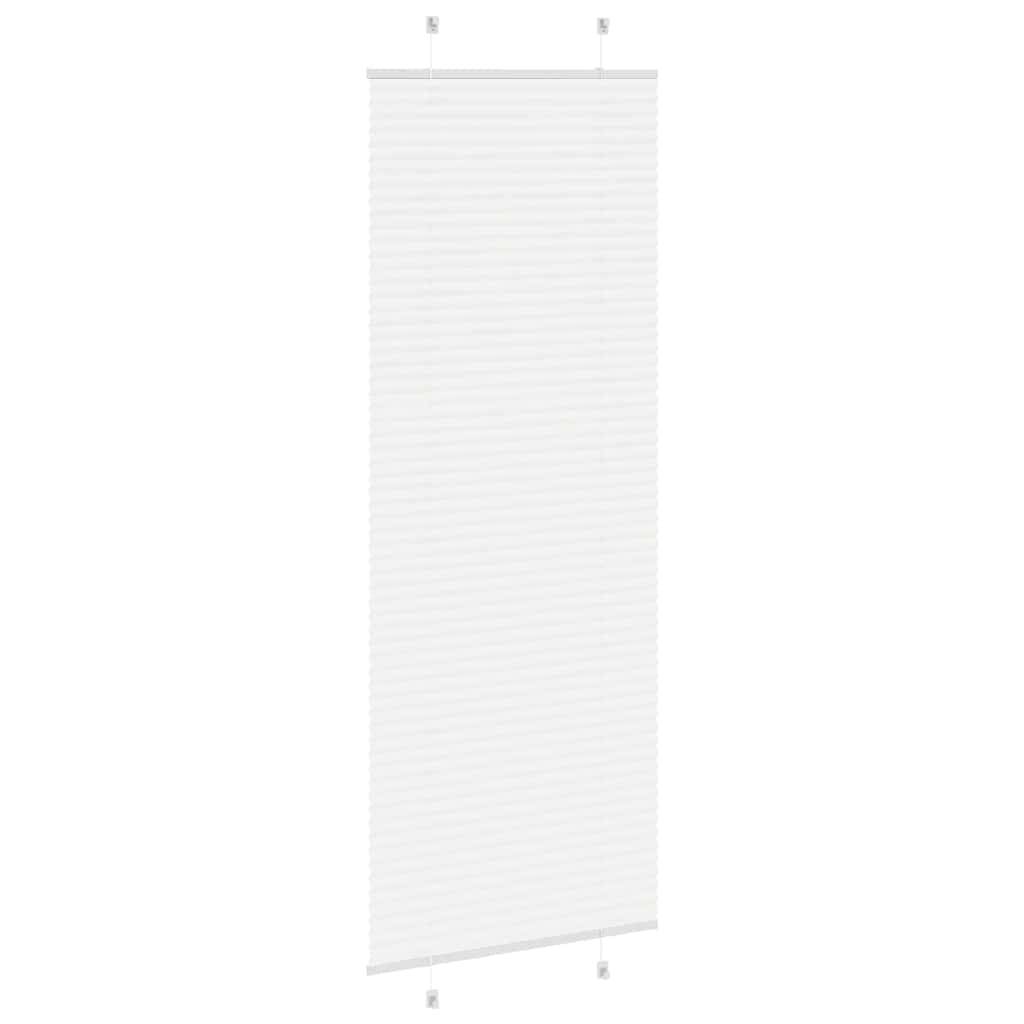 vidaXL Plissee Weiß 70x200 cm Stoffbreite 69,4 cm Polyester