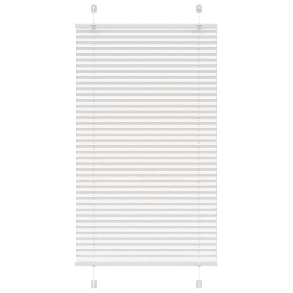 vidaXL Plissee Weiß 80x150 cm Stoffbreite 79,4 cm Polyester