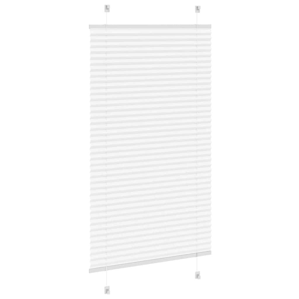 vidaXL Plissee Weiß 80x150 cm Stoffbreite 79,4 cm Polyester