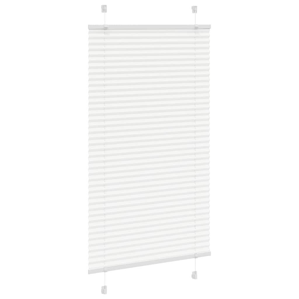vidaXL Plissee Weiß 80x150 cm Stoffbreite 79,4 cm Polyester