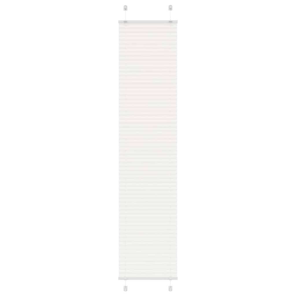vidaXL Plissee Weiß 40x200 cm Stoffbreite 39,4 cm Polyester