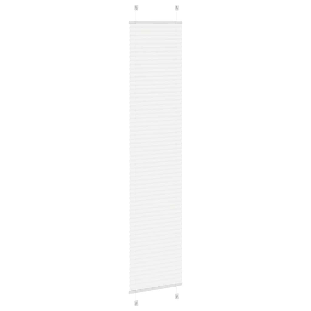 vidaXL Plissee Weiß 50x200 cm Stoffbreite 49,4 cm Polyester