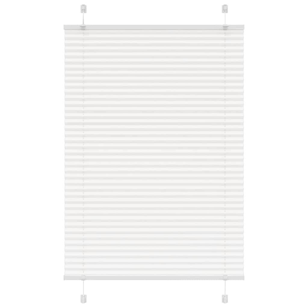 vidaXL Plissee Weiß 95x100 cm Stoffbreite 94,4 cm Polyester