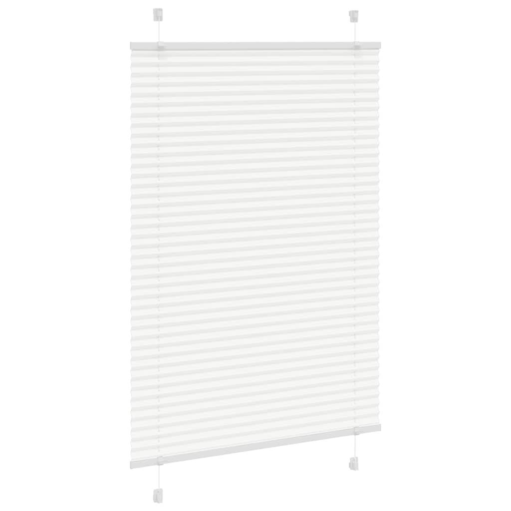 vidaXL Plissee Weiß 95x100 cm Stoffbreite 94,4 cm Polyester