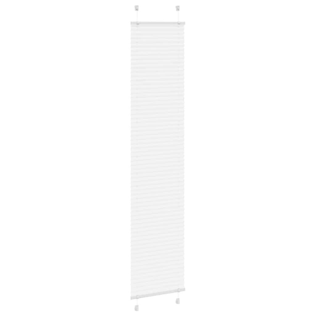 vidaXL Plissee Weiß 40x200 cm Stoffbreite 39,4 cm Polyester