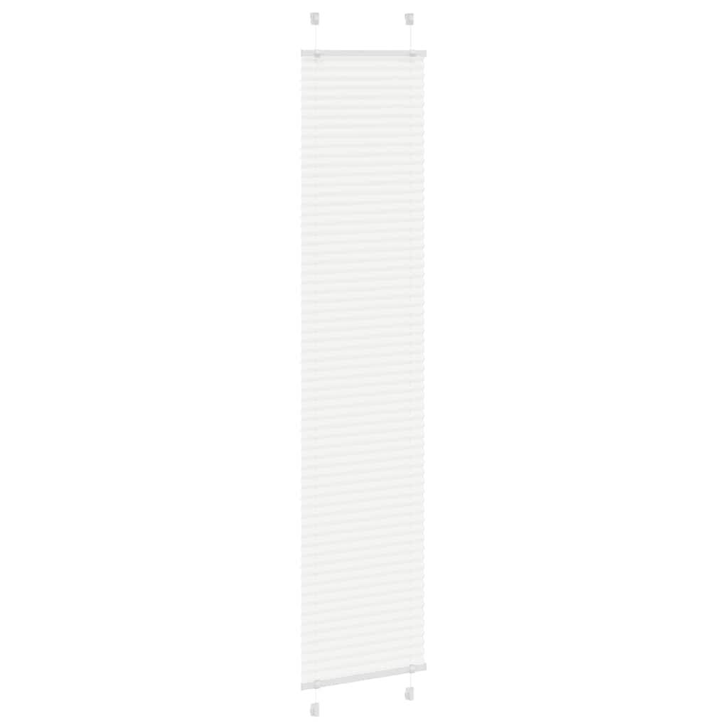 vidaXL Plissee Weiß 50x200 cm Stoffbreite 49,4 cm Polyester