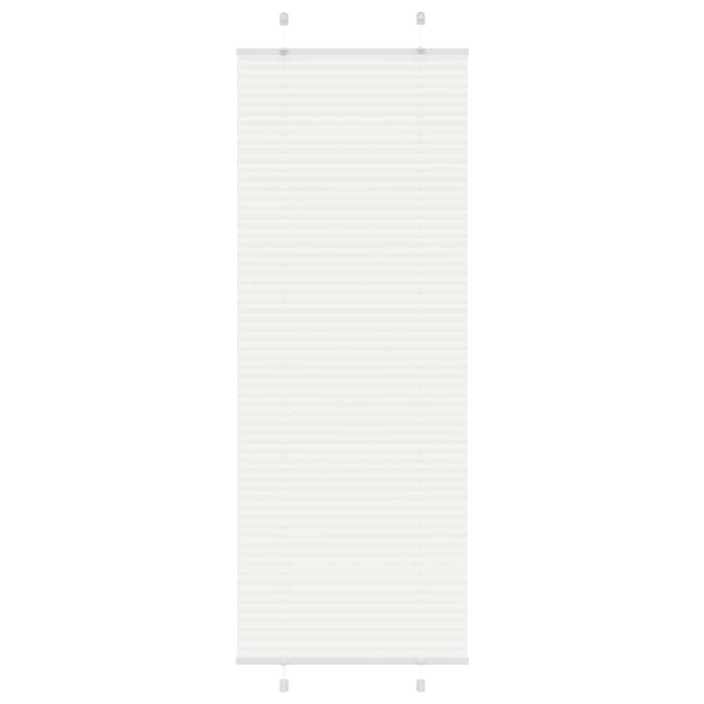 vidaXL Plissee Weiß 80x200 cm Stoffbreite 79,4 cm Polyester