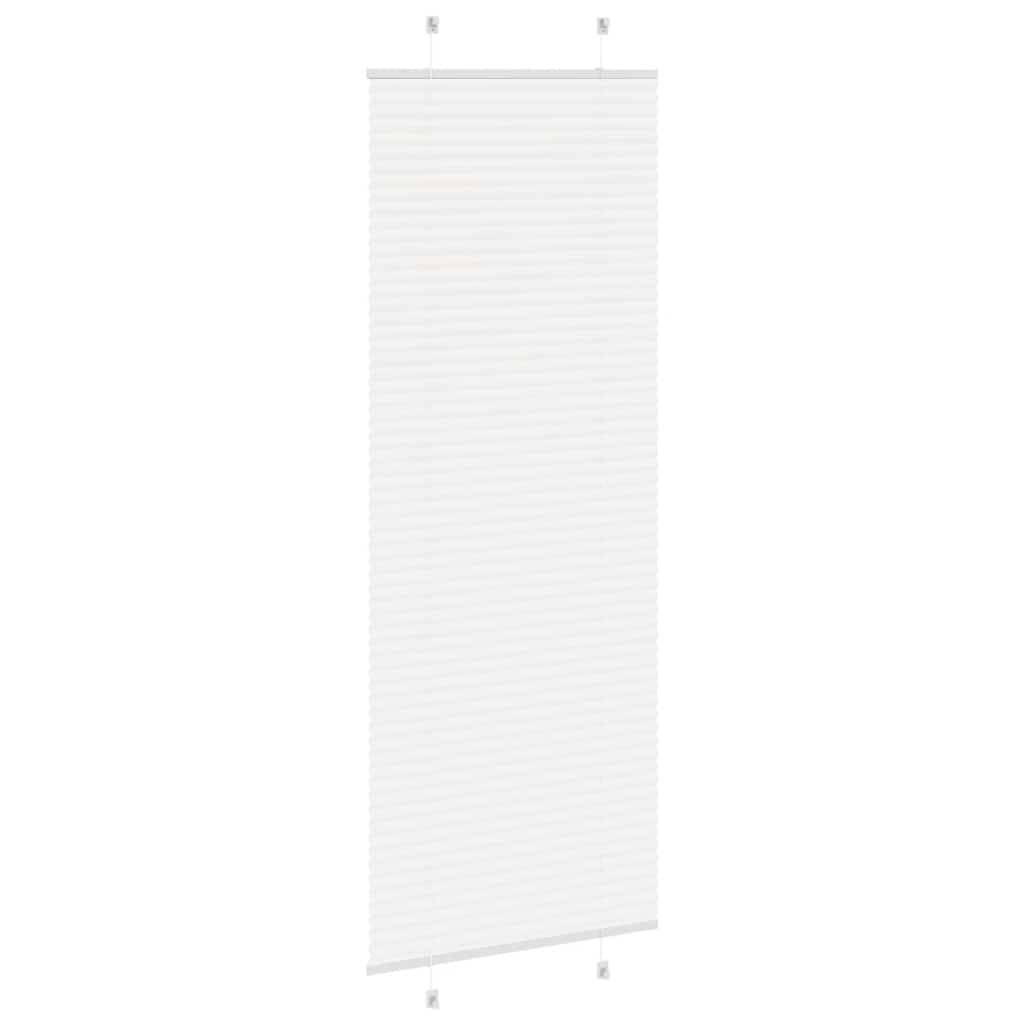 vidaXL Plissee Weiß 80x200 cm Stoffbreite 79,4 cm Polyester