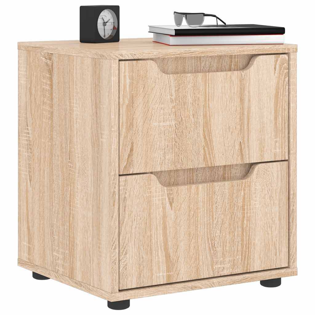 vidaXL Nachttisch VISNES Sonoma-Eiche 45x40x50 cm Holzwerkstoff