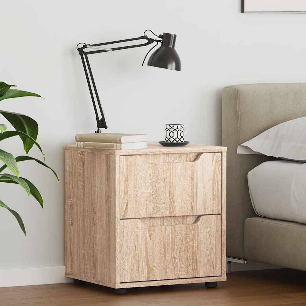 vidaXL Nachttisch VISNES Sonoma-Eiche 45x40x50 cm Holzwerkstoff