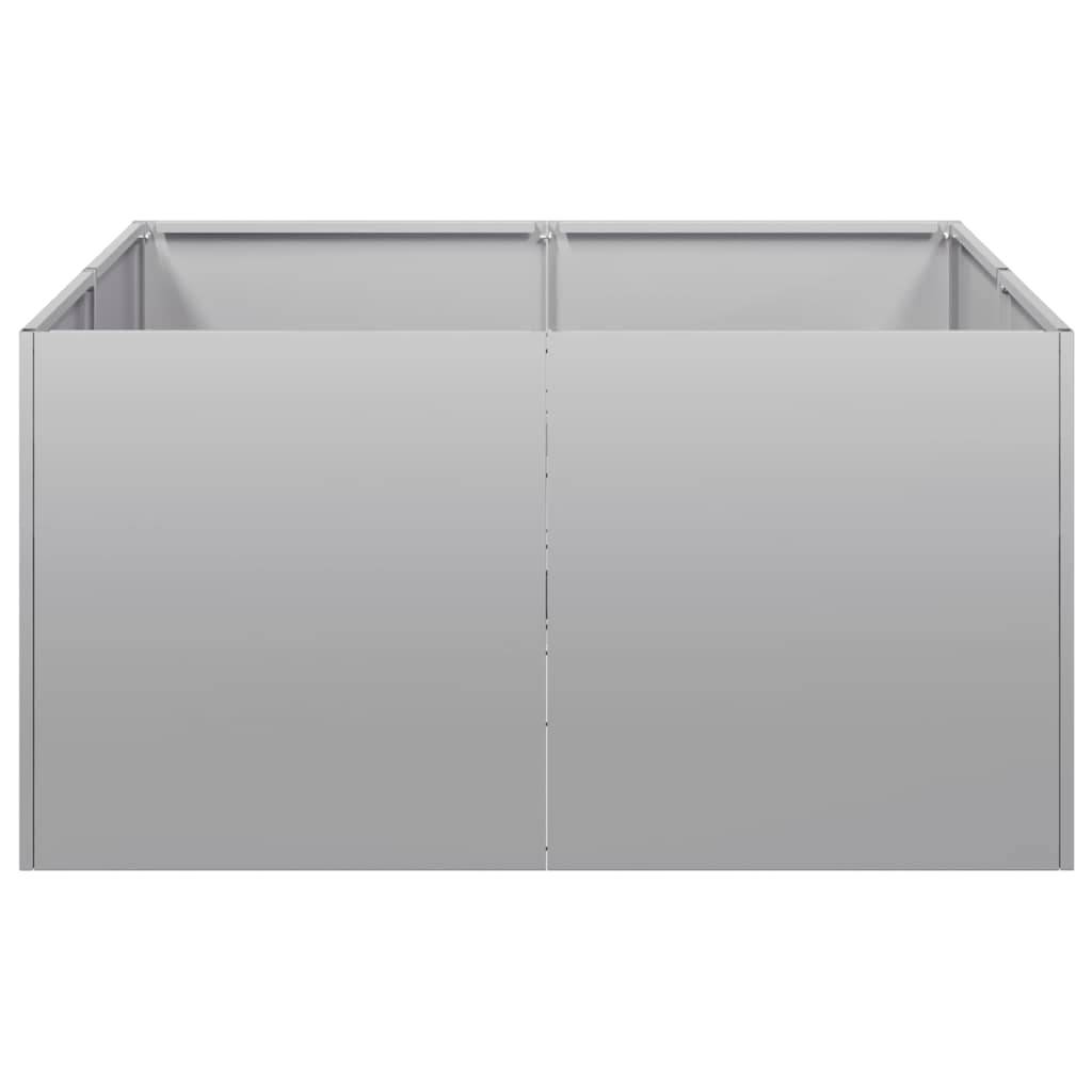 vidaXL Pflanzkübel 80x80x40 cm Verzinkter Stahl