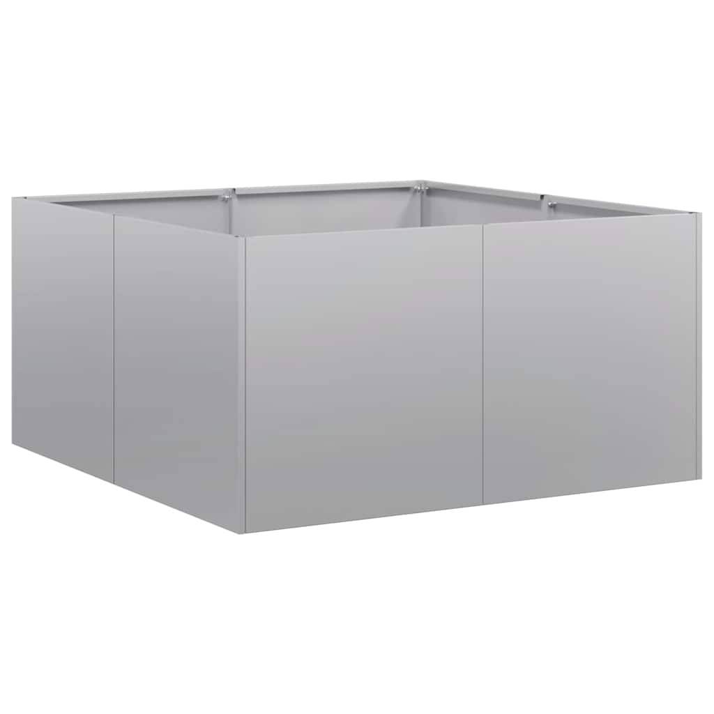 vidaXL Pflanzkübel 80x80x40 cm Verzinkter Stahl