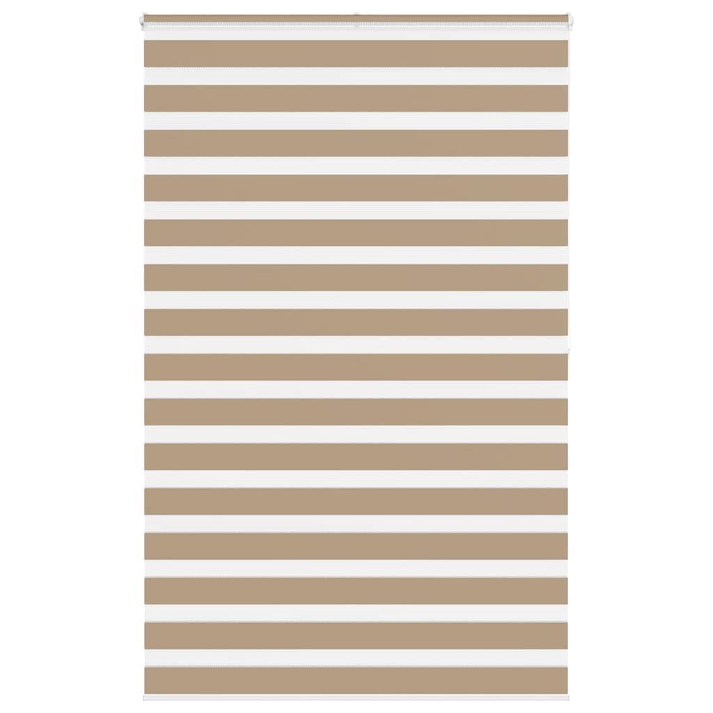 vidaXL Zebrarollo Sandbraun 150x200 cm Stoffbreite 145,9 cm Polyester