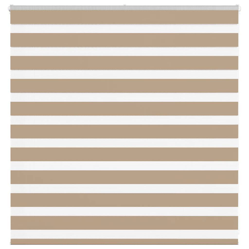 vidaXL Zebrarollo Sandbraun 140x100 cm Stoffbreite 135,9 cm Polyester