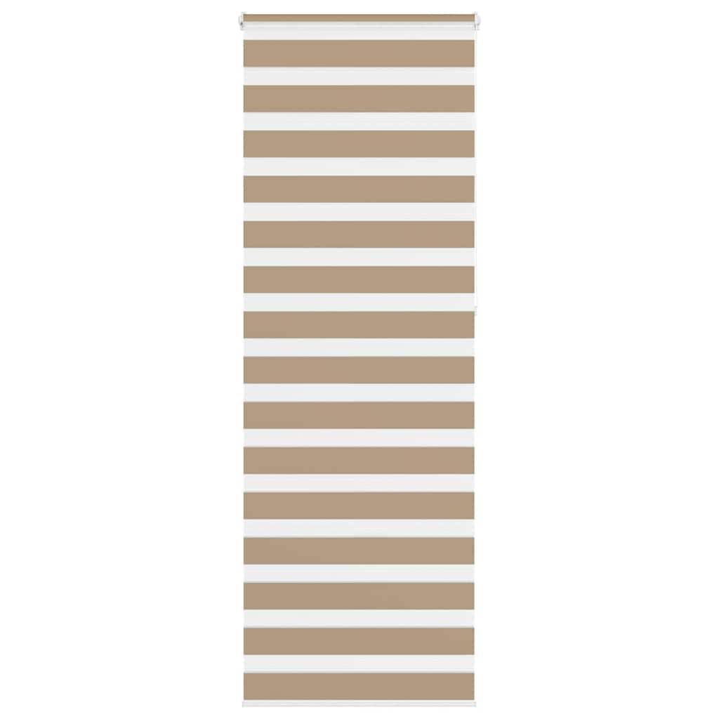 vidaXL Zebrarollo Sandbraun 75x230 cm Stoffbreite 70,9 cm Polyester