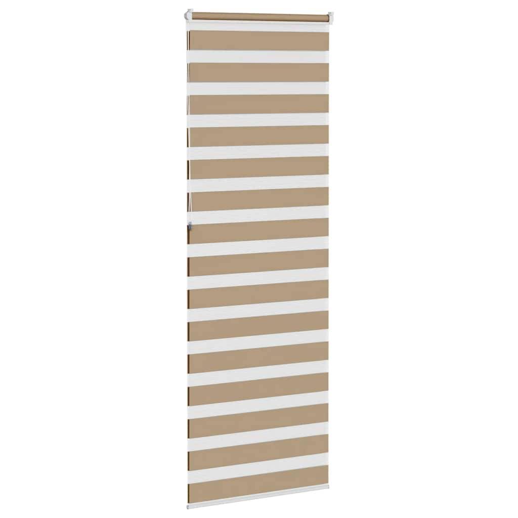 vidaXL Zebrarollo Sandbraun 90x230 cm Stoffbreite 85,9 cm Polyester